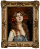 Leopold Schmutzler, Portrait of Young Beauty