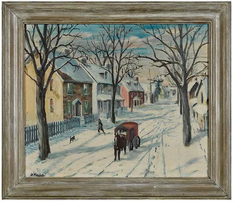 Mary Webster, Winter's Morning, oil on canvas