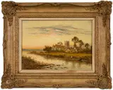 Benjamin Williams Leader, Punt on a River Near a Church