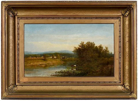 New England Landscape by Eliza Pratt Greatorex, oil on canvas, sold Jan 2019