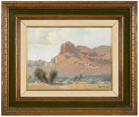 Gerald Harvey Jones, Summer Haze - Peak at Van Horn, Texas, 1971, oil on canvas