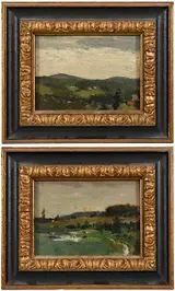 Elliott Daingerfield, Pair of Blowing Rock landscapes