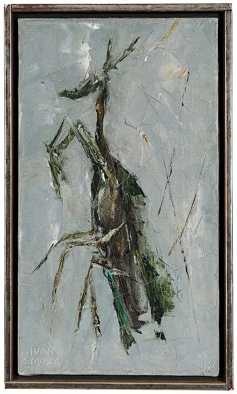 Ivan Mosca, [Mantis Religiosa], 1962, oil on canvas