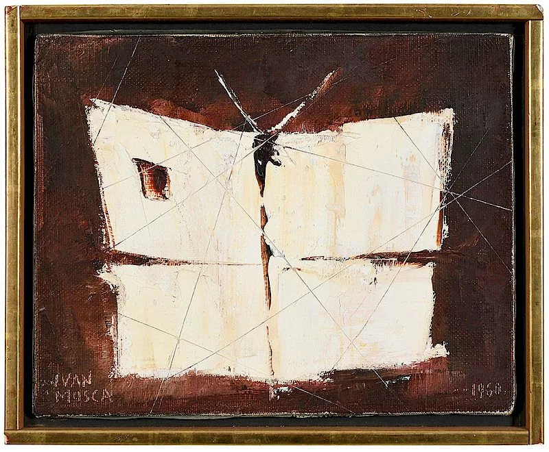 [Petit Papillon] by Ivan Mosca, 1960, oil on canvas, sold Jan 2019