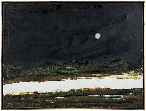Ivan Mosca, Coastal Night, 1963, oil on canvas