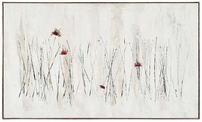 White Flowers by Ivan Mosca, 1963, oil on canvas, sold Jan 2019