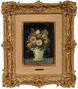 Dietz Edzard, Flowers in a White Vase
