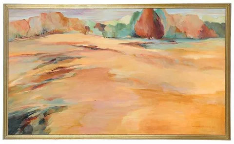 Jane W. Williams, Wooded Hillside I, 1988, oil on canvas