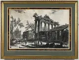 Giovanni Battista Piranesi, Altra Veduta degli avanzi del Pronao del Tempio della Concordia (H. 110)