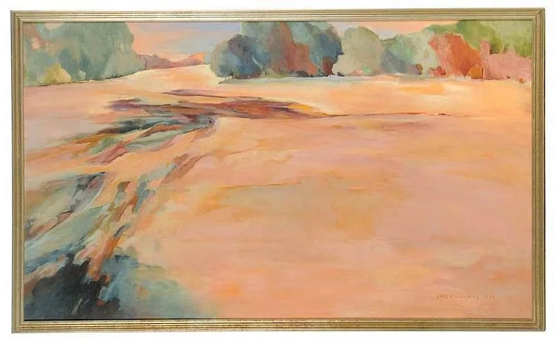 Jane W. Williams, Wooded Hillside II, 1988, oil on canvas