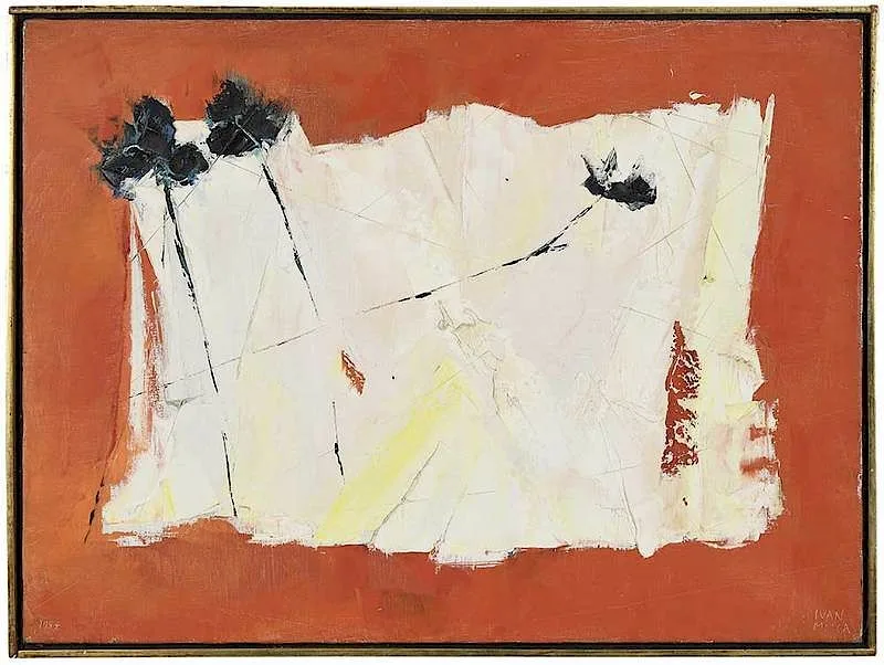 Esoteric Moment 1957 by Ivan Mosca, oil on canvas, sold Jan 2019