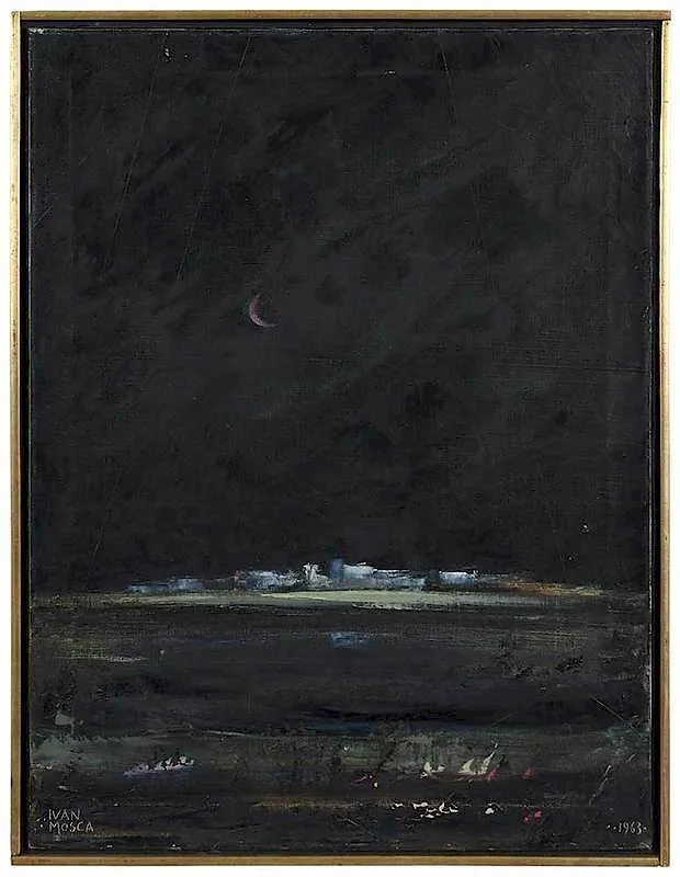 Ivan Mosca, Moon, 1963, oil on canvas