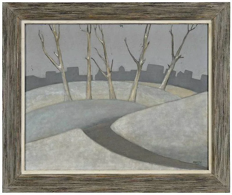 Peter Anthony Chinni, Winter Landscape, oil on canvas