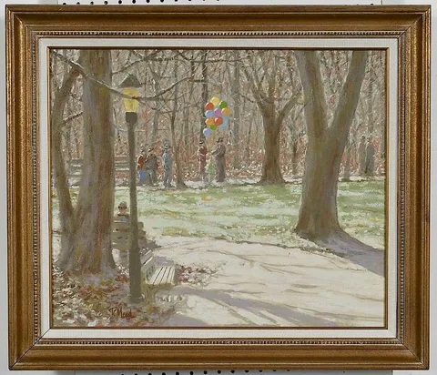 Paul Mead, Afternoon in the Park, oil on canvas