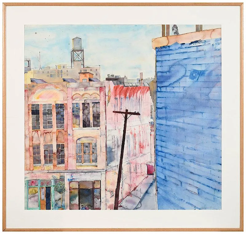 Brad Strickland, Cityscape, watercolor