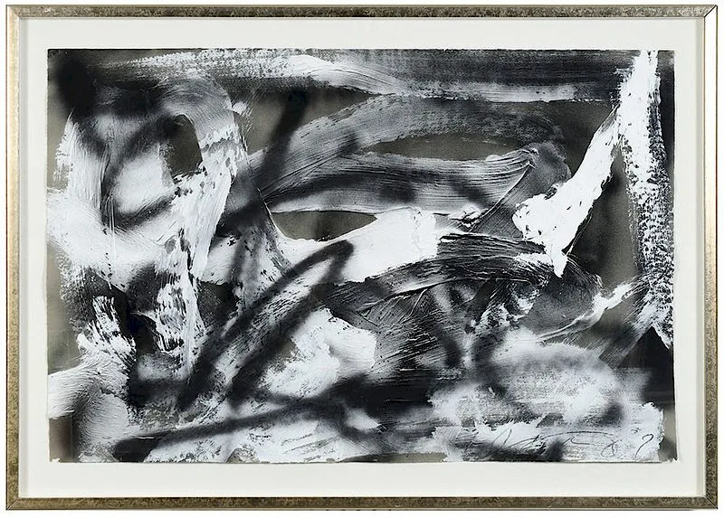 Vernon Pratt, Graffiti, 1987, acrylic and spray enamel on fibrous paper