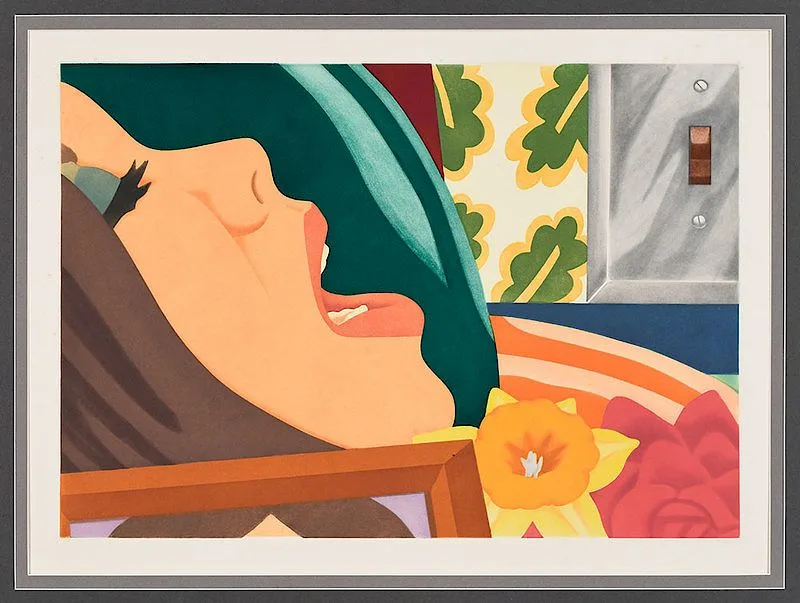 Bedroom Face by Tom Wesselmann, 1977, aquatint on Arches paper, sold Nov 2018