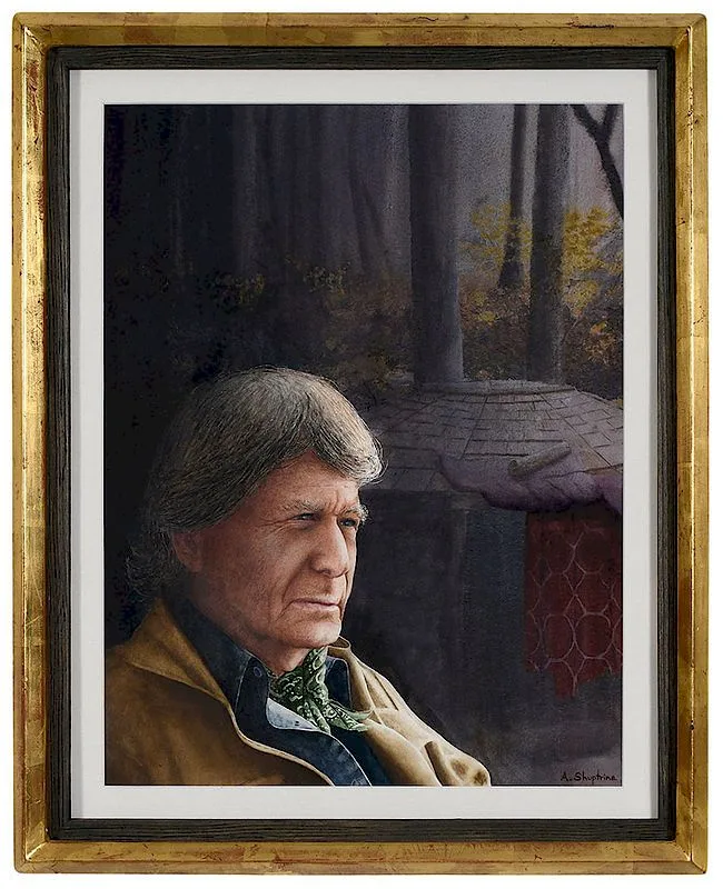Alan Shuptrine, Blue Wolf, 2018, watercolor
