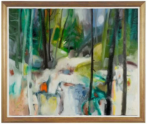 Frozen Hollow #736 by Carl Blair, 1986, oil on canvas, sold Nov 2018