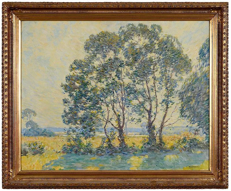 Summer Silhouettes by William Chadwick, oil on canvas, sold Nov 2018