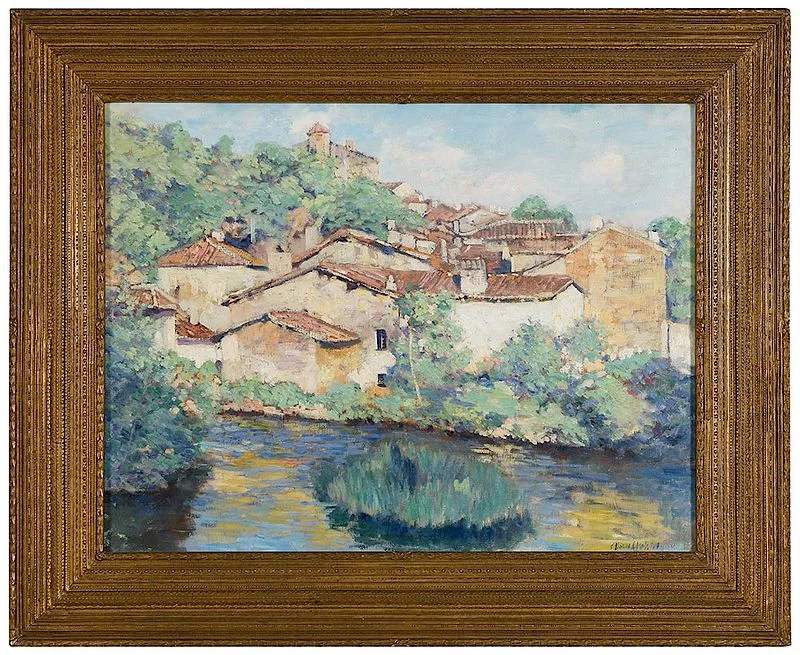 The Torch by Alson S. Clark, oil on canvas, sold Nov 2018