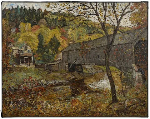 Henry Allis, The Covered Bridge, 1926, oil on canvas