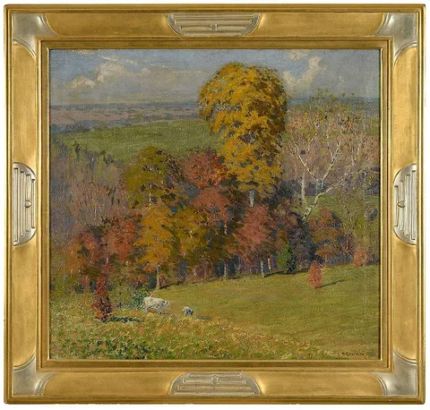 The Shades, Brown County by Louis Oscar Griffith, oil on canvas, sold Nov 2018