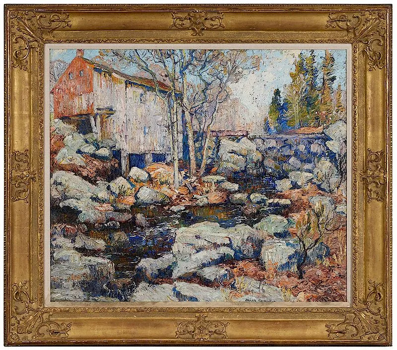 Helen Hamilton, Silvermine Mill, oil on canvas