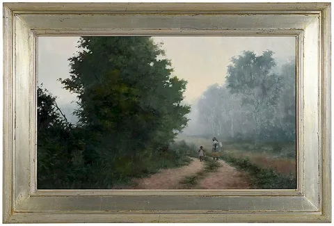 Lanford Monroe, Off to Market, 1996, oil on Masonite
