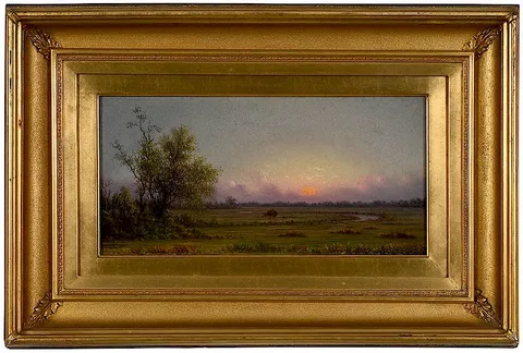 Martin Johnson Heade, Sunset Marsh, Sinking Sun, 1868, oil on canvas