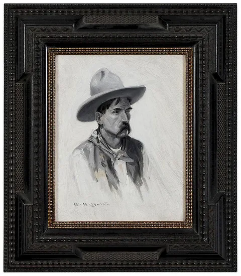 William Herbert 'Buck' Dunton, Self Portrait, oil on canvas