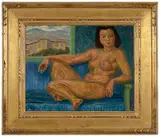 John Sloan, Nude and House on Hill