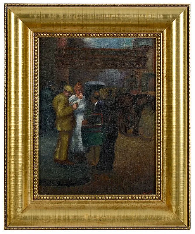 Alexander Zerdin Kruse, Show and Tell, oil on canvas