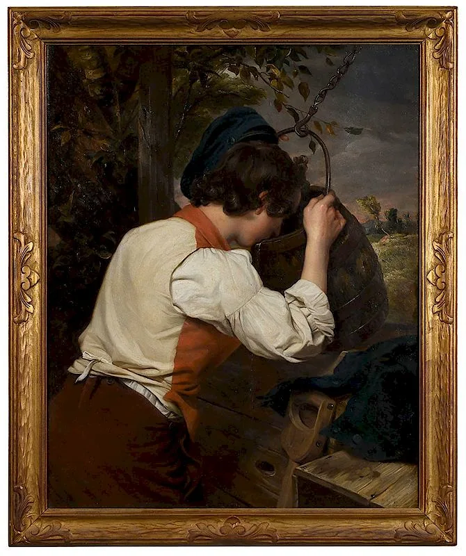 John Thomas Peele, Boy Drinking, 1849, oil on canvas