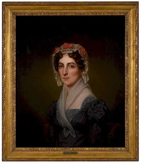 Portrait of Elizabeth Dennison by Rembrandt Peale, oil on canvas, sold Nov 2018