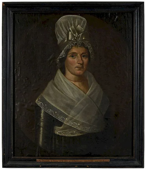 William Jennys, Portrait of Abigail Hart Strong, oil on canvas