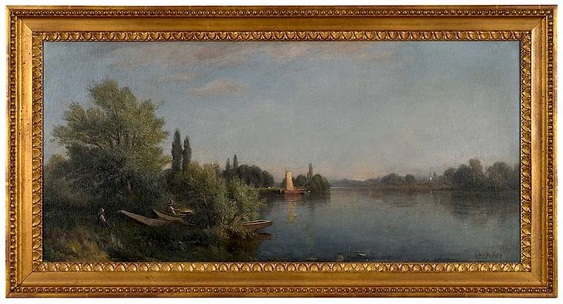 A River Scene by John Ross Key, oil on canvas, sold Nov 2018