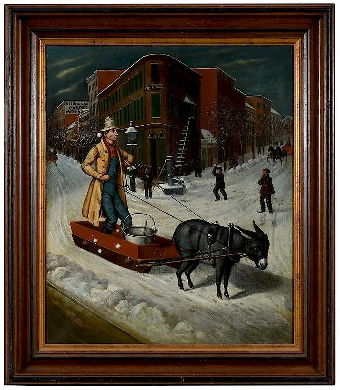 Griffith Morgan, Stalled in the Line of Fire, oil on canvas