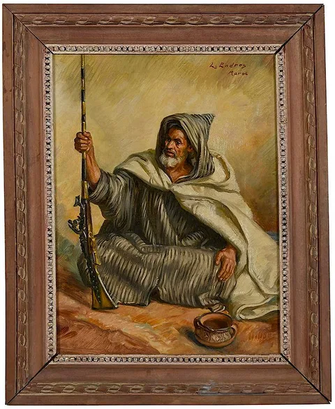 Louis John Endres, Moroccan Warrior, circa 1930, oil on canvas