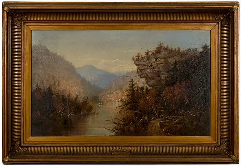 Max Weyl, Hanging Rocks, Lost River Valley, W.Va., oil on canvas