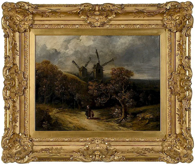 Frame by Georges Michel, oil on canvas, sold Nov 2018