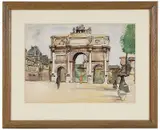 Reginald Marsh, Arch in the Louvre
