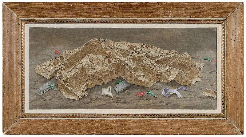 Katherine Schmidt, Piece of Brown Paper, 1959, oil on canvas