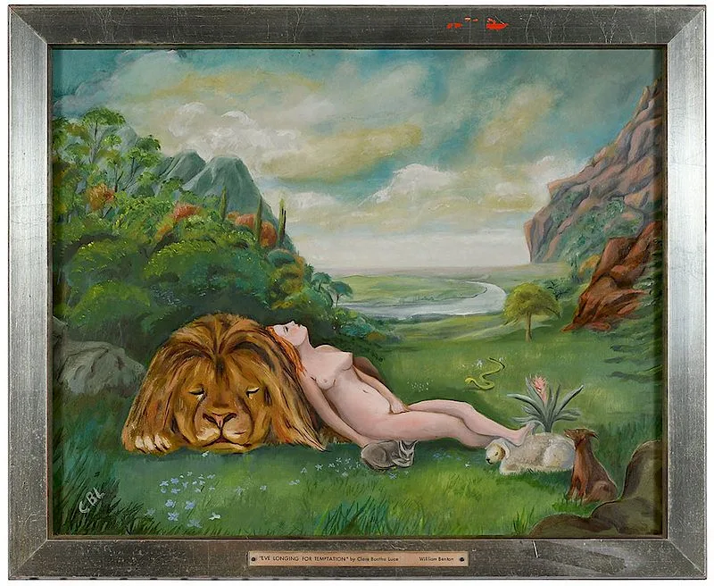 Clare Boothe Luce, Eve Longing for Temptation, oil on canvas