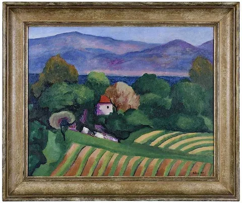 Moïse Kisling, St. Tropez, May 1918, oil on canvas