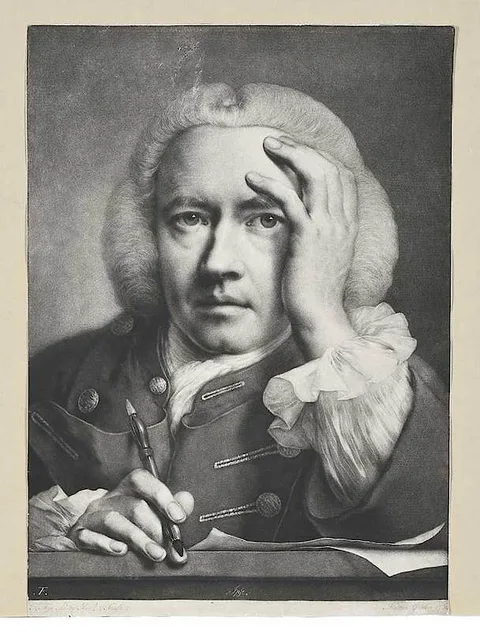 Thomas Frye, Ipse, a self portrait from the series, Life-sized Heads, 1760, mezzotint on heavy laid paper