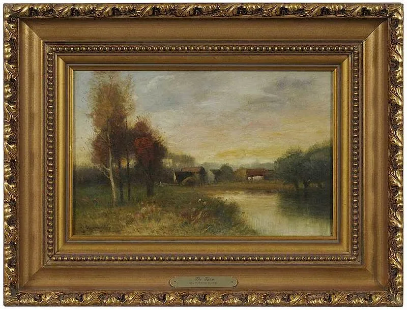 The Farm by Ada Clifford Murphy, oil on canvas, sold Sep 2018