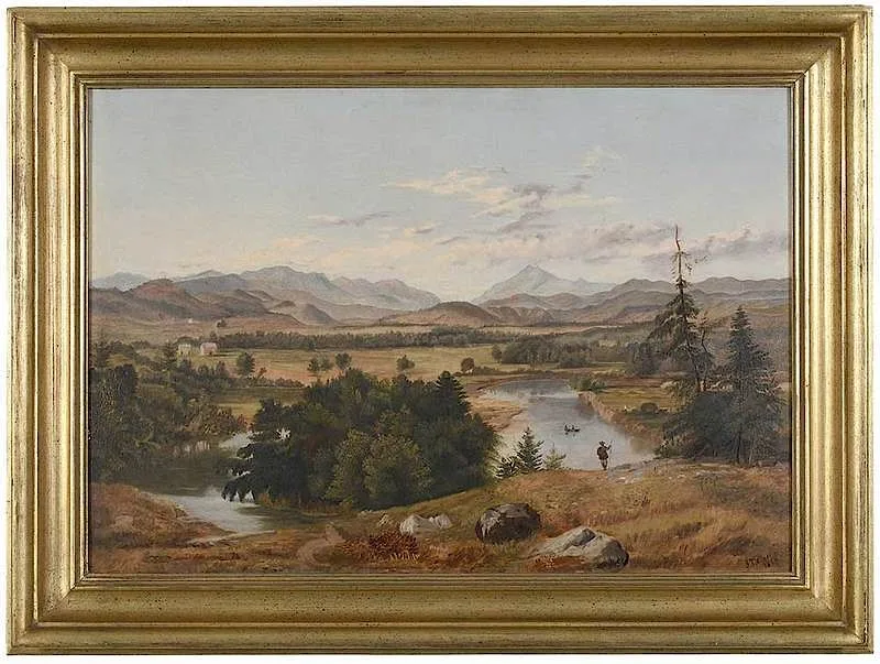 John Theodore Child, Franconia Notch, 1860, oil on canvas