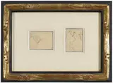 Édouard Vuillard, Two figural drawings, both stamped lower right "E.V." (L.909c)