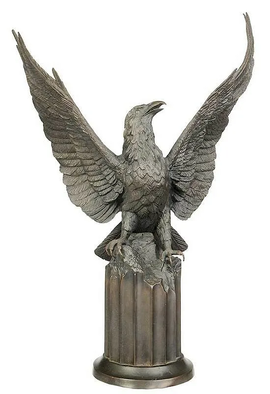 Boehm Studios, Eagle, circa 1989, patinated bronze